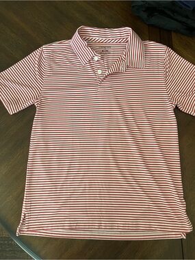 Crewcuts Red & White Striped Polo Shirt
